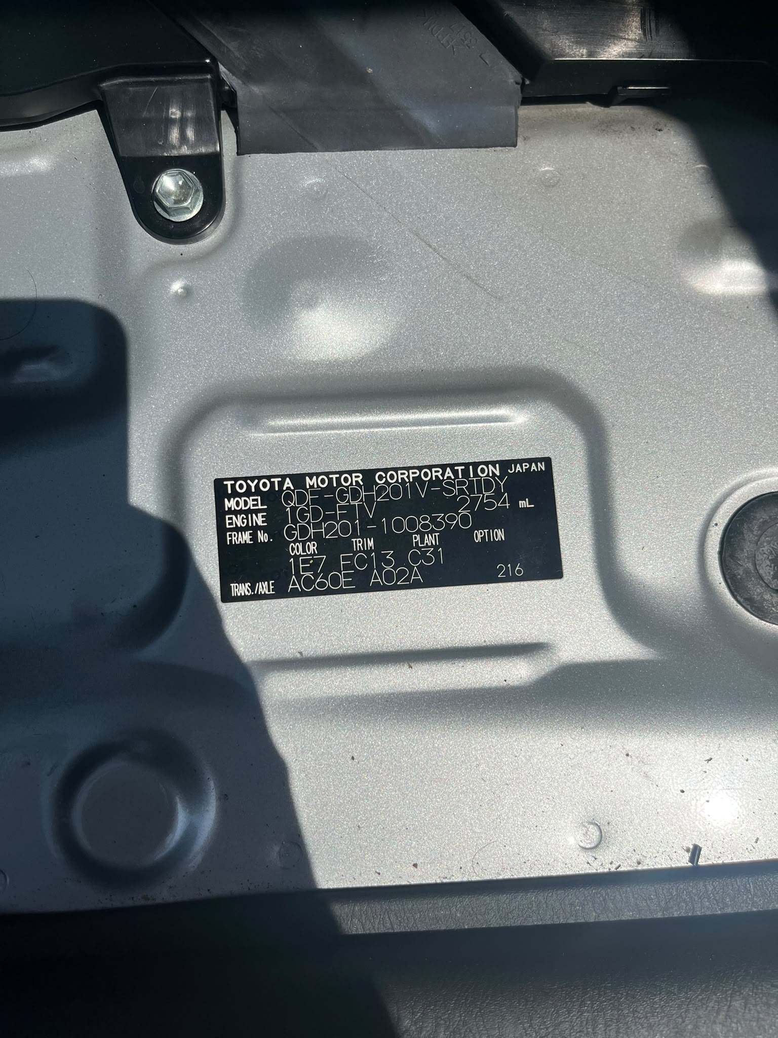 2018 TOYOTA HIACE VAN photo 10